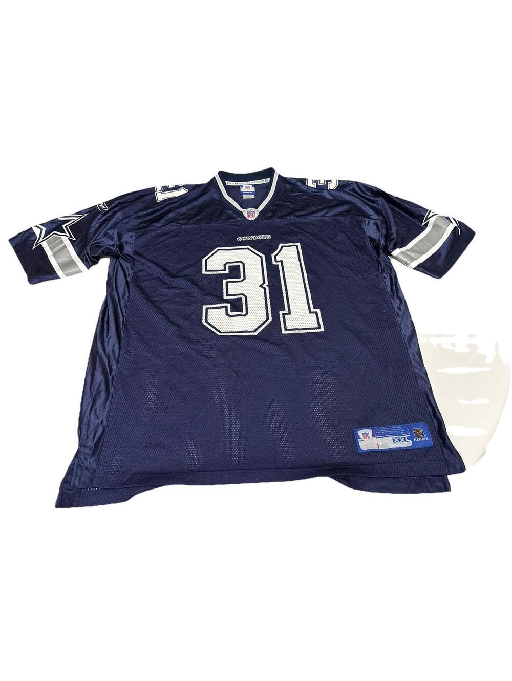 Men’s Reebok NFL Dallas Cowboys Roy Williams #31 Navy Blue Jersey Size 2XL